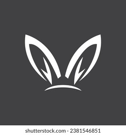 Rabbit logo vector art template illustration