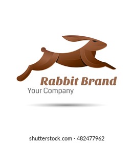 Rabbit logo vector Creative colorful abstract design illustration. Template for your business company.