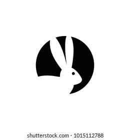 Rabbit logo vector graphic abstract modern shape