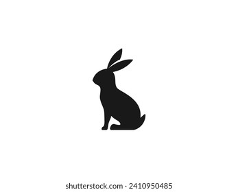 rabbit logo vector icon illustration, logo template