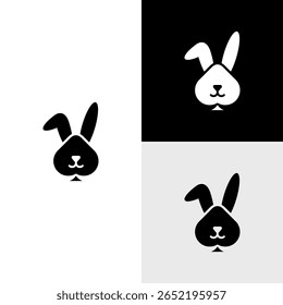 RABBIT logo vector icon  illustration 
