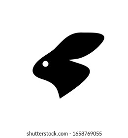 rabbit logo vector modern template