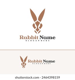 Rabbit logo vector template, Creative Rabbit head logo design concepts
