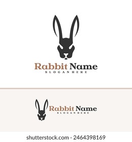 Rabbit logo vector template, Creative Rabbit head logo design concepts