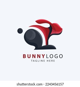 rabbit logo vector, logo template inspiration.