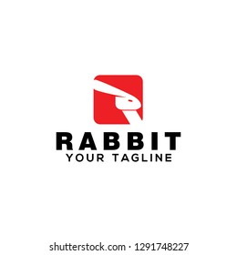Rabbit Logos, Simple and Clear Design Logo Template
