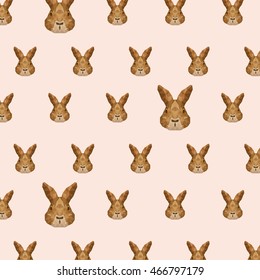 rabbit low poly animal, vector illustration eps10