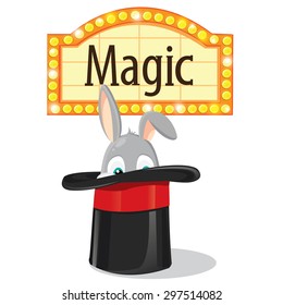 Rabbit In A Magic Hat