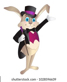 Rabbit with a magic wand