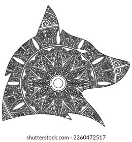 Rabbit Mandala coloring page for all ages