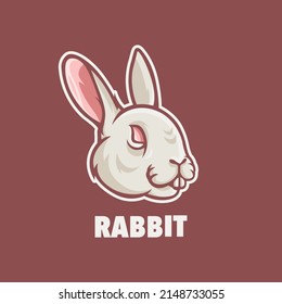 Rabbit mascot illustration. Can be used for stickers, emblems, and community needs.