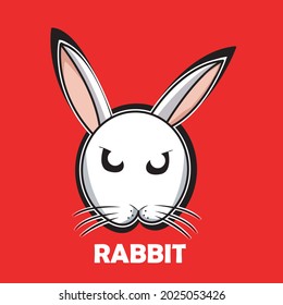 rabbit mascot logo, can be used for your e-sport or gaming logo.eps file