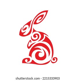 The rabbit mascot is suitable for Chinese New Year