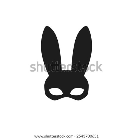 rabbit mask icon on white