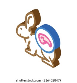 rabbit meat isometric icon vector. rabbit meat sign. isolated symbol illustration