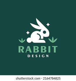 Rabbit modern logo design icon vector.