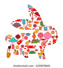 rabbit new year chinese art 2