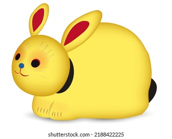 Rabbit New Year's card zodiac icon