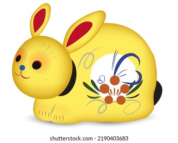 Rabbit New Year's card zodiac icon