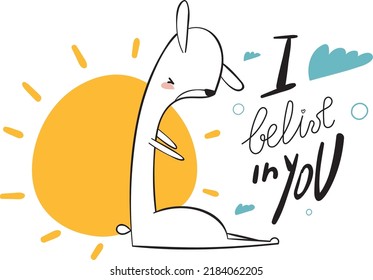 rabbit omm 2023 yoga love heart namaste pink illustration character postcard healthy happy poses sport relax meditation bunny asana try belive lettering bunny cute child