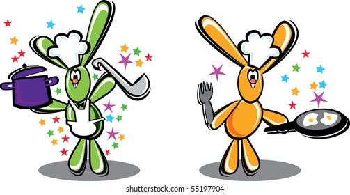 rabbit on the kitchen