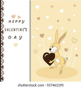 rabbit on Valentine's day