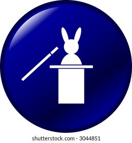 rabbit out of hat magic trick symbol