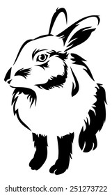 Rabbit outline