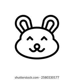 Rabbit Outline Icon. Rabbit Icon