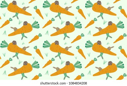 rabbit pattern background