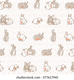  rabbit pattern background