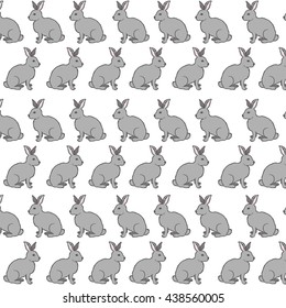 rabbit pattern background
