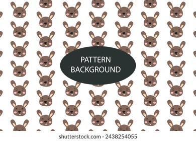  rabbit pattern, owl. can used to be textile pattern or fabric. brown rabbit background