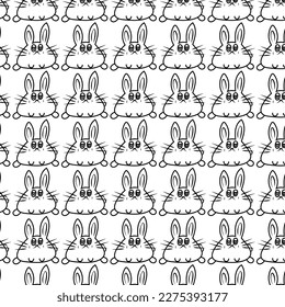 rabbit pattern seamless design for background,wallpaper,fabric,illustration 