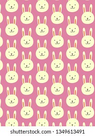 rabbit pattern vector background