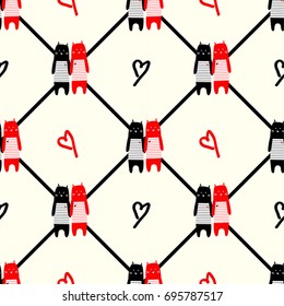 rabbit pattern vector illustration 