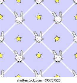 rabbit pattern vector illustration 