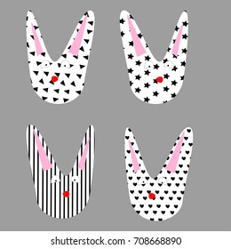 rabbit pattern vector illustration