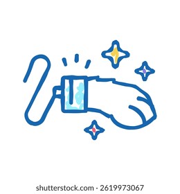 rabbit paw luck lotto doodle icon sketch vector. rabbit paw luck lotto sign. isolated symbol illustration