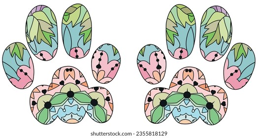 Rabbit paws for the fabric, wallpaper, banner