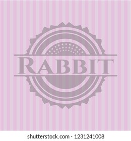 Rabbit pink emblem