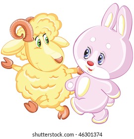 rabbit with ram