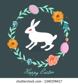 rabbit with red eyes vector image