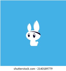 rabbit with road abstract tree concept


