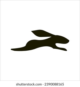 RABBIT RUN ICON VECTOR ILLUSTRATION SYMBOL DESIGN