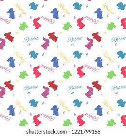 Rabbit seamless pattern 