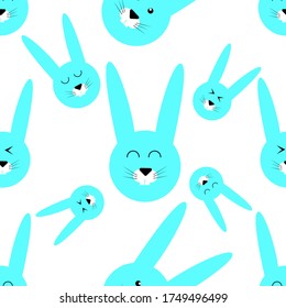 rabbit seamless pattern, animals pattern