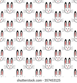 Rabbit seamless pattern. Can be used for wallpaper, cover fills, web page background, surface textures.