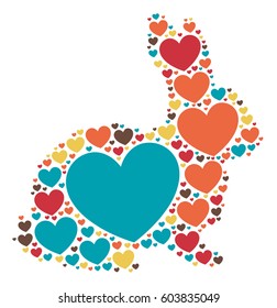 rabbit shape design vector illustration 