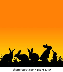 Rabbit Silhouette